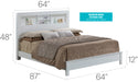 Glory Furniture Burlington G2490B-B2 Bed White