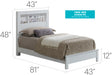 Glory Furniture Burlington G2490B-B2 Bed White