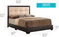 Panello Bed Light Brown By Glory Furniture 