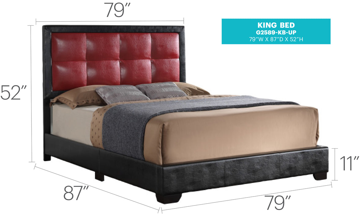Panello Bed Black By Glory Furniture