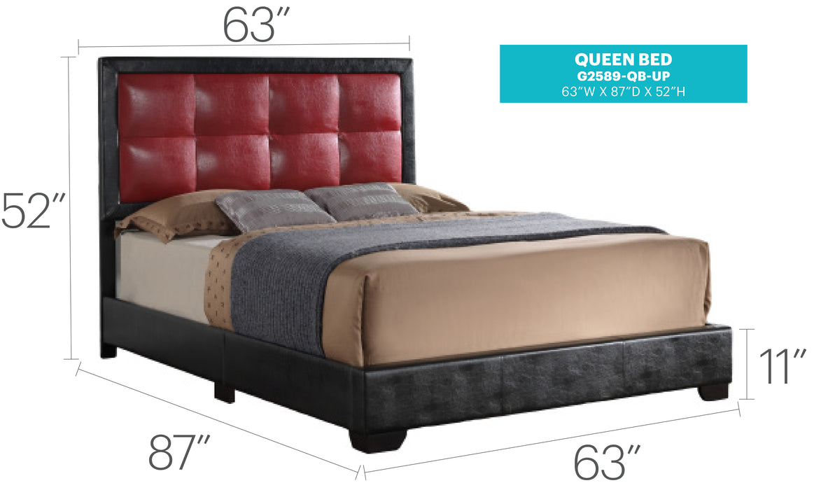 Panello Bed Black By Glory Furniture