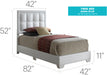 Panello Bed White By Glory Furniture 