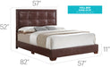 Panello Light Brown Bed By Glory Furniture 