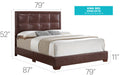 Panello Light Brown Bed By Glory Furniture 