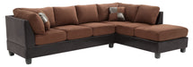 Glory Furniture Pounder G290B-SC Sectional , CHOCOLATE G290B-SC
