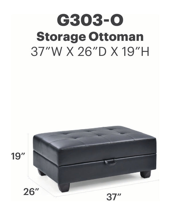 Glory Furniture Revere Ottoman