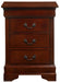 Glory Furniture Louis Phillipe G3100-3N 3 Drawer Nightstand , Cherry G3100-3N
