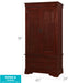 Glory Furniture Louis Phillipe G3100-A Armoire , Cherry G3100-A