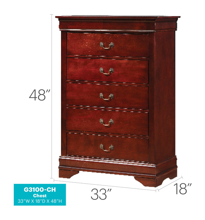 Glory Furniture Louis Phillipe Chest