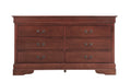 Glory Furniture Louis Phillipe G3100-D Dresser , Cherry G3100-D