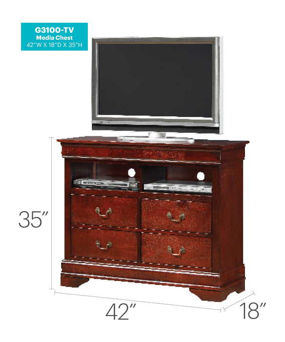 Glory Furniture Louis Phillipe Media Chest