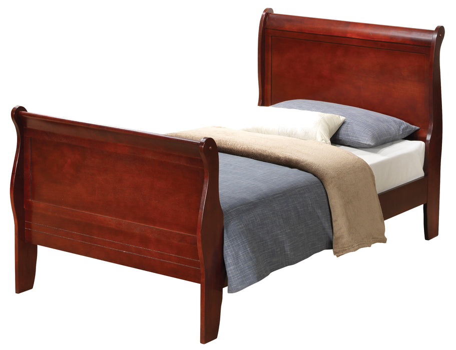 Louis Phillipe Bed Cherry By Glory Furniture 