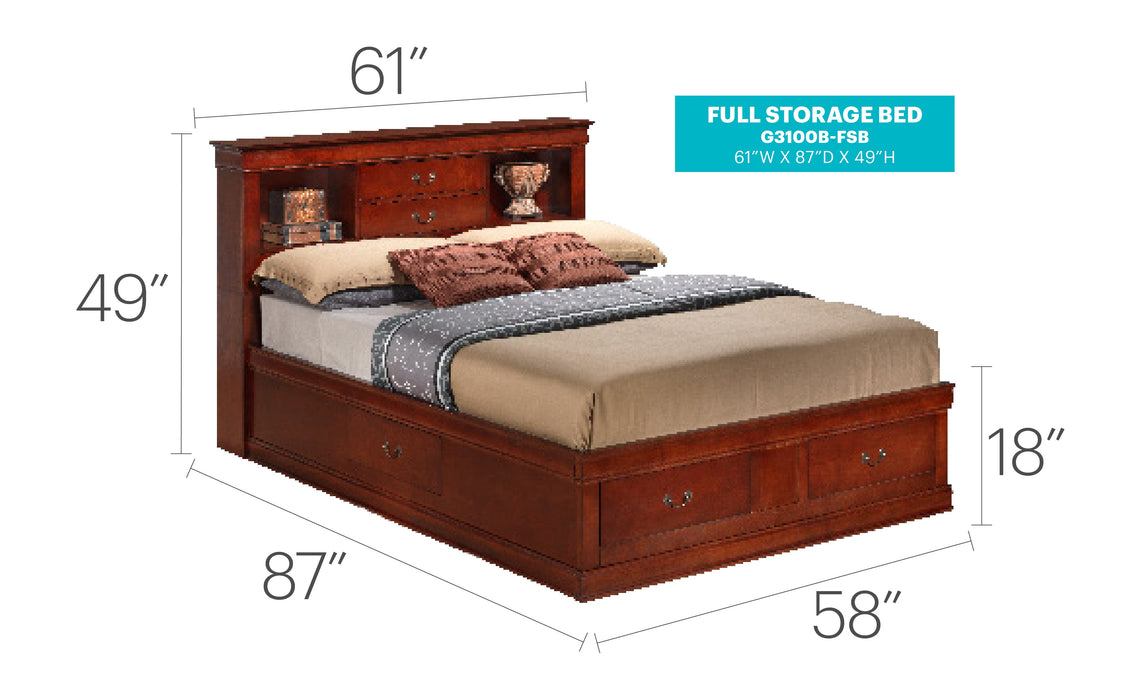 Glory Furniture Louis Phillipe Bed