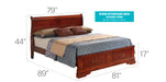 Louis Phillipe G3100D Storage Bed Cherry By Glory Furniture
