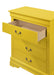 Glory Furniture Louis Phillipe G3102-BC 4 Drawer Chest , Yellow G3102-BC