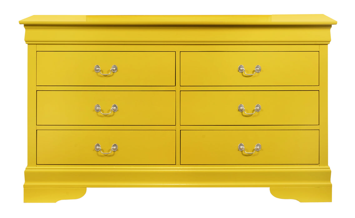 Glory Furniture Louis Phillipe G3102-D Dresser , Yellow G3102-D