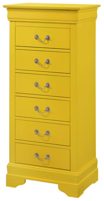 Glory Furniture Louis Phillipe G3102-LC Lingerie Chest , Yellow G3102-LC