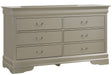 Glory Furniture Louis Phillipe G3103-D Dresser , Silver Champagne G3103-D
