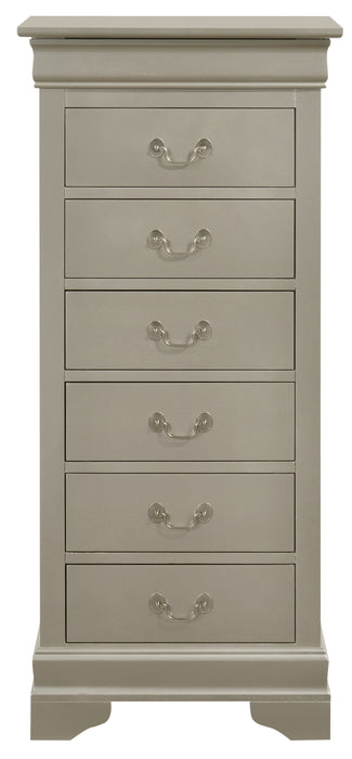 Glory Furniture Louis Phillipe G3103-LC Lingerie Chest , Silver Champagne G3103-LC
