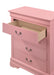 Glory Furniture Louis Phillipe G3104-BC 4 Drawer Chest , Pink G3104-BC