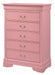 Glory Furniture Louis Phillipe G3104-CH Chest , Pink G3104-CH