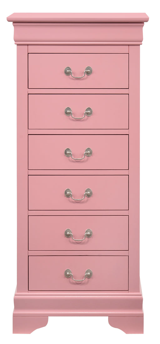 Glory Furniture Louis Phillipe G3104-LC Lingerie Chest , Pink G3104-LC