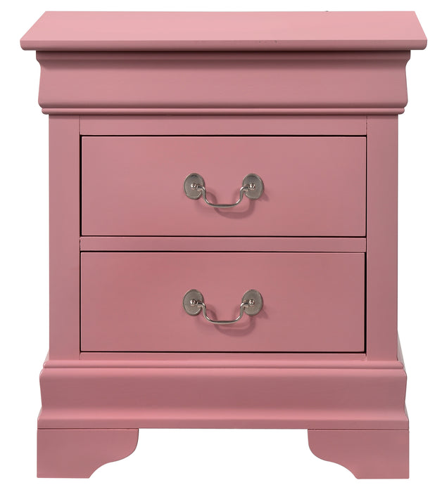 Glory Furniture Louis Phillipe G3104-N Nightstand , Pink G3104-N