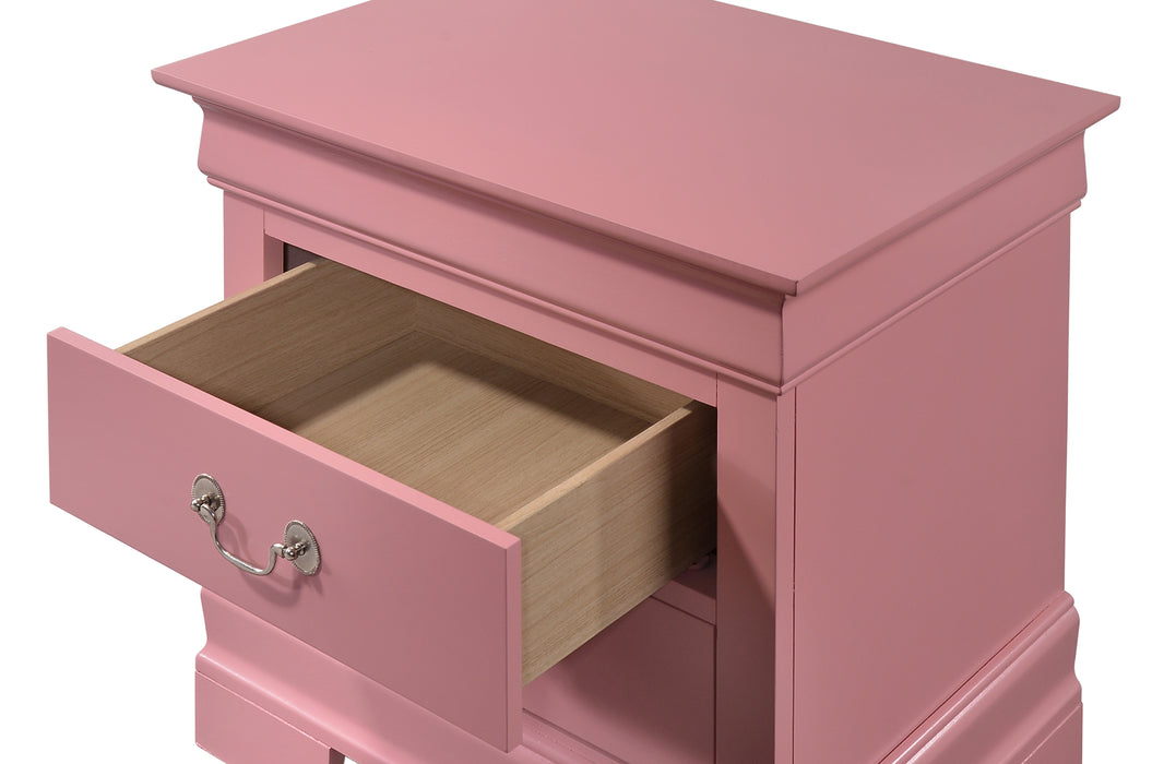 Glory Furniture Louis Phillipe G3104-N Nightstand , Pink G3104-N