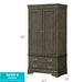 Glory Furniture Louis Phillipe G3105-A Armoire , GrayG3105-A