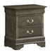 Glory Furniture Louis Phillipe G3105-N Nightstand , GrayG3105-N