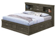 Louis Phillipe Storage Bed Gray By Glory Furniture 