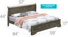 Louis Phillipe G3105D Storage Bed Gray Glory Furniture 
