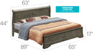Louis Phillipe G3105E Bed Gray By Glory Furniture 