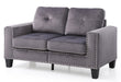 Glory Furniture Nailer G310A-L Loveseat , GrayG310A-L