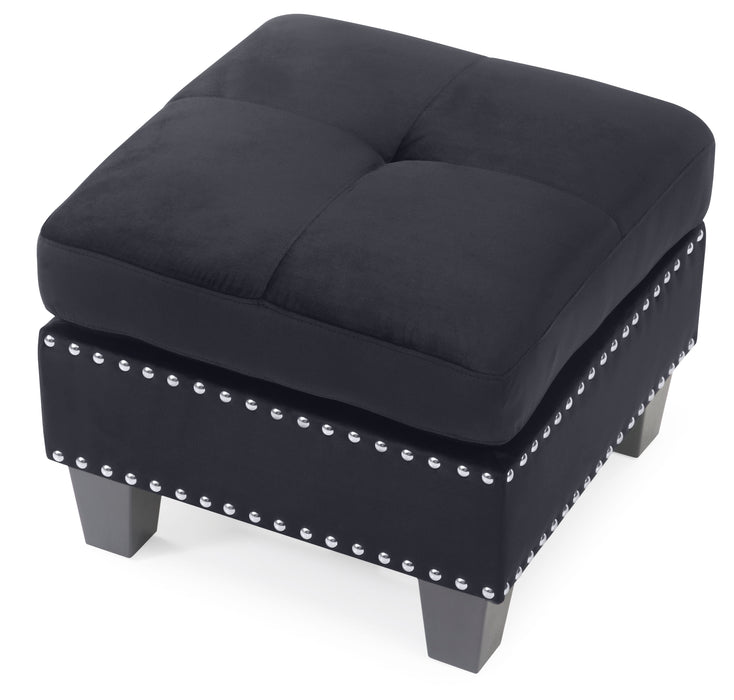Glory Furniture Nailer G311-O Ottoman , Black G311-O