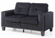 Glory Furniture Nailer G311A-L Loveseat , Black G311A-L