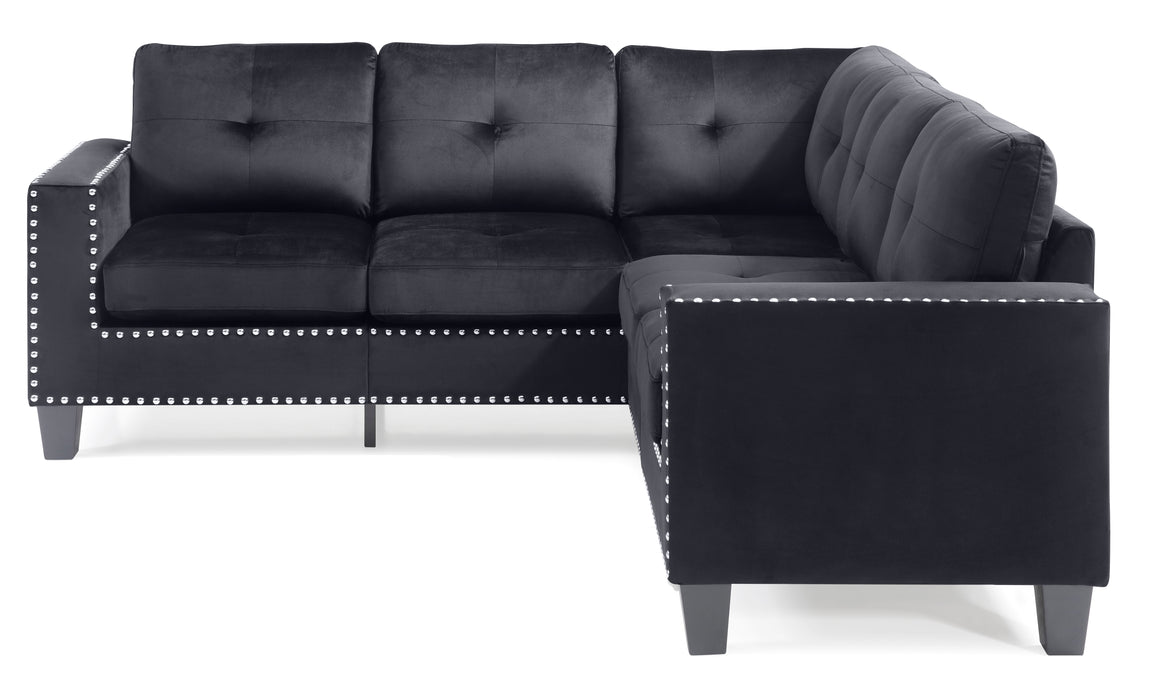 Glory Furniture Nailer G311B-SC Sectional , Black G311B-SC