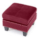 Glory Furniture Nailer G312-O Ottoman , BURGUNDY G312-O