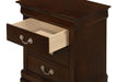Glory Furniture Louis Phillipe G3125-3N 3 Drawer Nightstand , Cappuccino G3125-3N