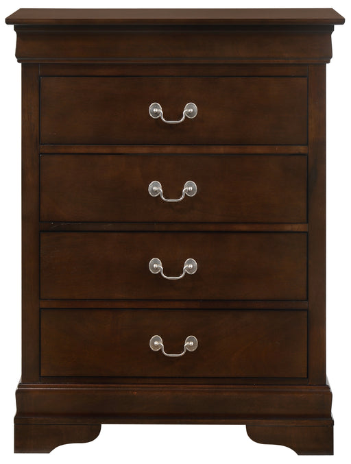 Glory Furniture Louis Phillipe G3125-BC 4 Drawer Chest , Cappuccino G3125-BC
