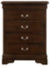 Glory Furniture Louis Phillipe G3125-BC 4 Drawer Chest , Cappuccino G3125-BC