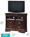 Glory Furniture Louis Phillipe G3125-TV Media Chest , Cappuccino G3125-TV
