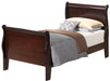 Louis Phillipe Bed Cappuccino By Glory Furniture 