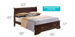 Louis Phillipe G3125D Storage bed Cappuccino By Glory Furniture 