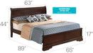 Louis Phillipe G3125E Bed Cappuccino By Glory Furniture 