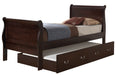 Louis Phillipe Trundle Bed Cappuccino G3125G By Glory Furniture 