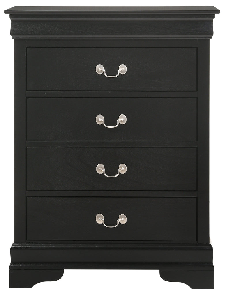 Louis Philippe G3150A Black Finish Bedroom Set