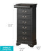 Glory Furniture Louis Phillipe G3150-LC Lingerie Chest , Black G3150-LC