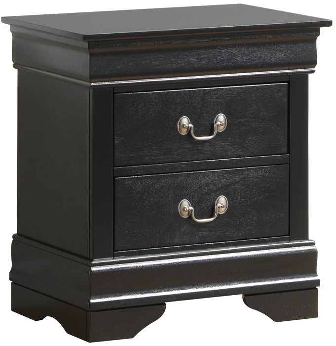 Glory Furniture Louis Phillipe G3150-N Nightstand , Black G3150-N