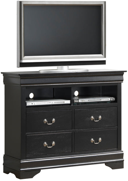 Glory Furniture Louis Phillipe G3150-TV Media Chest , Black G3150-TV